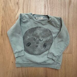 Bobo Choses Kids Sweatshirt - Green with Black Graphic
